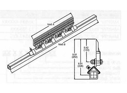 MARTIN® IN-LINE Chevron Belt Cleaner with Urethane Blades - Image 2