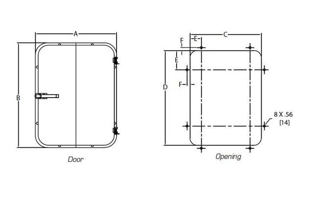 MARTIN® Steel Inspection Doors - Extended Height - Image 2