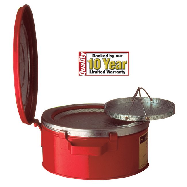 Industrial Bench Can with Parts Basket - 1 Gallon Capacity - Image 1