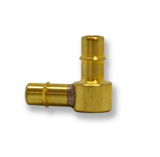 BE Series 1/4 x 3/32 Inch (in) Size Brass 90 Degree Elbow - Image 1