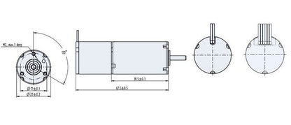 Dunkermotoren BG Series Brushless DC Motor - 1.27A, 23.8W - Image 2