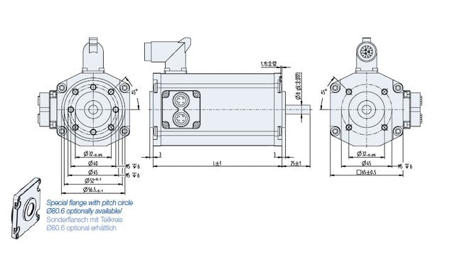 Dunkermotoren BG Series Brushless DC Motor with Integrated Control Electronics - Image 2