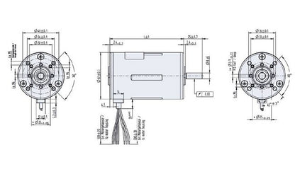 Dunkermotoren BG Series 5.1A Brushless DC Motor with Hall Sensors - Image 2
