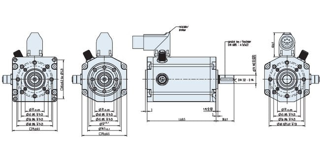 Dunkermotoren BG Series 11.10A 221W Brushless DC Motor with Integrated Control - Image 2