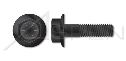 Steel Black Grade 8 Phosphate and Oil Flange Bolt - Image 1
