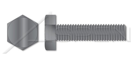 A307 Steel Plain Full Thread Hex Head Machine Bolt - Image 1