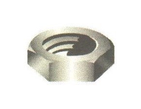 Carbon Steel Left Hand Thread Hex Jam Nuts 1/2-20 Plain Finish - Image 1