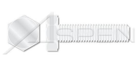 Nylon 6/6 DIN 933/ISO 4017 Metric Full Thread Hex Head Cap Screw Bolt - Image 1