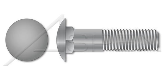 A307 Steel Round Head Square Neck Undersized Body Part Thread Hot Dip Galvanized Carriage Bolt - Image 1