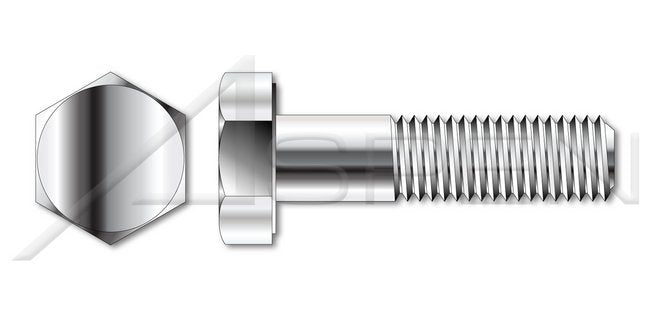 A4 80 Stainless Steel DIN 931/ISO 4014 Metric Part Thread Hex Head Cap Screw Bolt - Image 1