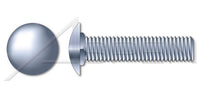 A307 Steel Round Head Short Square Neck Full Thread Zinc Carriage Bolt