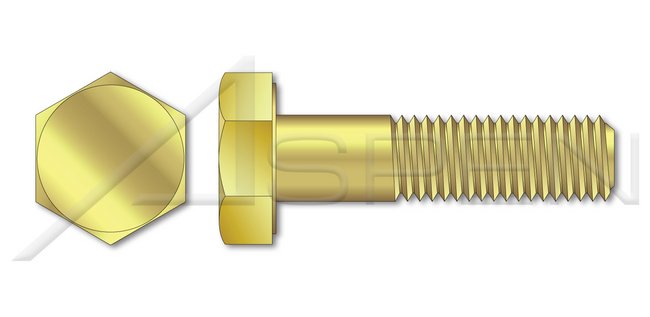 Brass Hex Head Cap Screw Bolt - Image 1