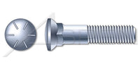 Dome Head #3; Head Grade 8 Steel Zinc Plow Bolt