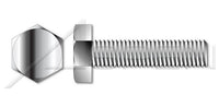 AISI 304 Stainless Steel (18-8) Full Thread Hex Tap Bolt