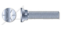 Flat Head #3; Head Full Thread Grade 8 Steel Zinc Plow Bolt