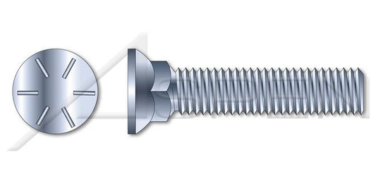 Flat Head #3; Head Full Thread Grade 8 Steel Zinc Plow Bolt - Image 1