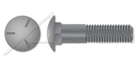 Steel Plain Grade 5 Round Head Square Neck Undersized Body Part Thread Carriage Bolt