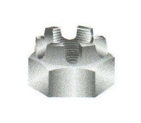 Grade 5 Hex Castle Nut - 1 3/8-12 - Zinc/Clear