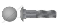 A307 Steel Round Head Square Neck Undersized Body Part Thread Plain Carriage Bolt