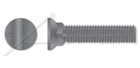 Flat Head #3; Head Full Thread Grade 5 Steel Plain Plow Bolt