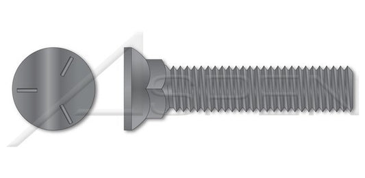 Flat Head #3; Head Full Thread Grade 5 Steel Plain Plow Bolt - Image 1