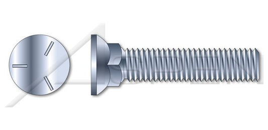 Flat Head #3; Head Full Thread Grade 5 Steel Zinc Plow Bolt - Image 1