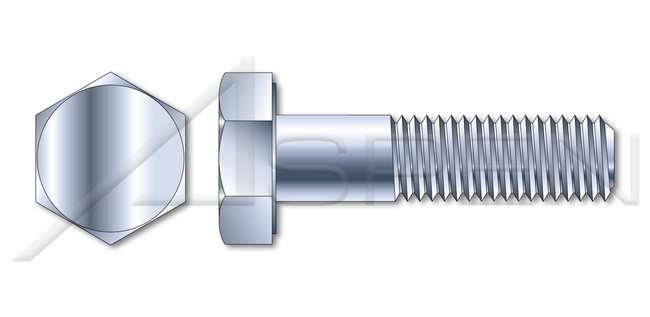 Grade 2 Steel Zinc Hex Head Cap Screw Bolt - Image 1