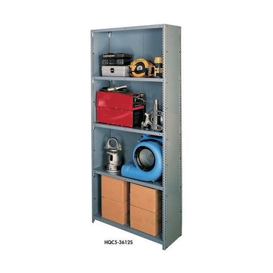 36" x 12" Q-Line Closed Style Industrial Shelving - Image 1