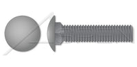 A307 Steel Round Head Square Neck Full Thread Plain Carriage Bolt