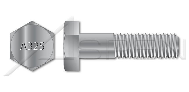 Steel Hot Dip Galvanized ASTM A325 Type 1 Heavy Structural Made in U.S.A. Hex Bolt - Image 1