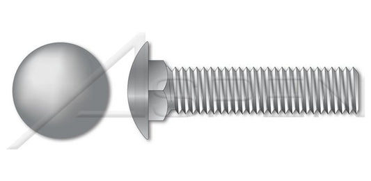 A307 Steel Round Head Square Neck Full Thread Hot Dip Galvanized Carriage Bolt - Image 1