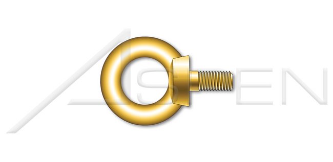 Steel Yellow Zinc DIN 580/ISO 3266 Metric Lifting Eye Bolt - Image 1