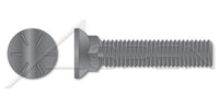 Flat Head #3; Head Full Thread Grade 8 Steel Plain Plow Bolt