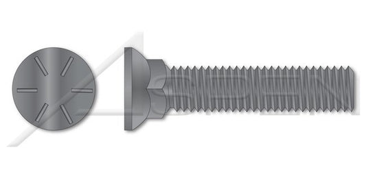 Flat Head #3; Head Full Thread Grade 8 Steel Plain Plow Bolt - Image 1