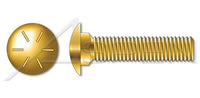 Round Head Square Neck Full Thread Grade 8 Steel Yellow Zinc Carriage Bolt