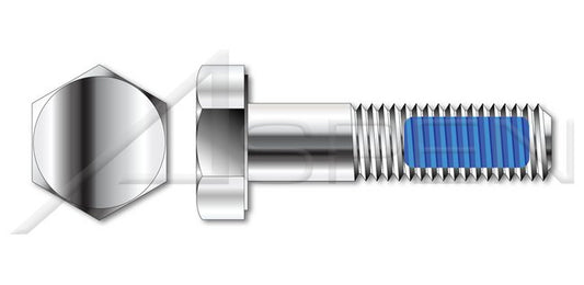 AISI 304 Stainless Steel (18-8) Thread Locking Patch Hex Head Cap Screw Bolt - Image 1
