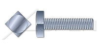 A307 Square Head Full Thread Steel Zinc Machine Bolt