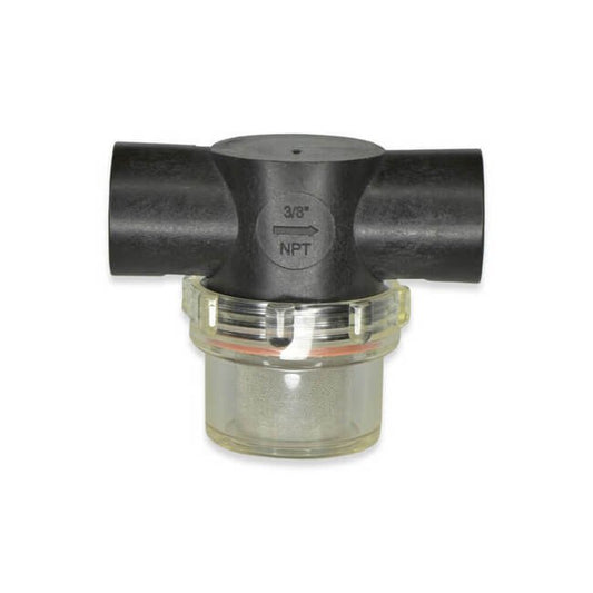 LP Series 3/8" FNPT Nylon Clear Bowl Filter - Image 1