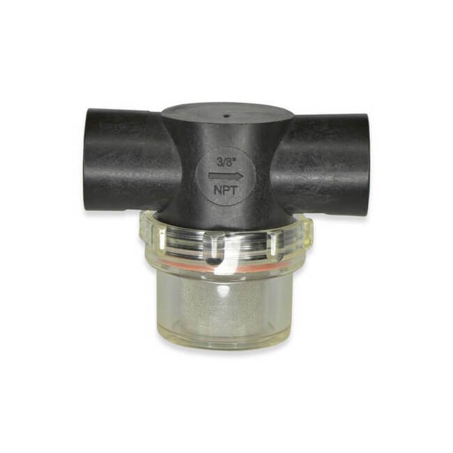 Polypropylene Low Profile Bowl Filter - 3/8in MNPT - Image 1
