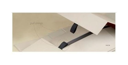 8 Inch Glossy White Collapsible Rigid Gift Storage Box - Image 3
