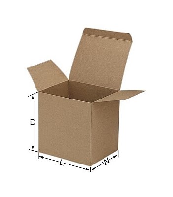 6 Inch Kraft Reverse Tuck Box - Image 1