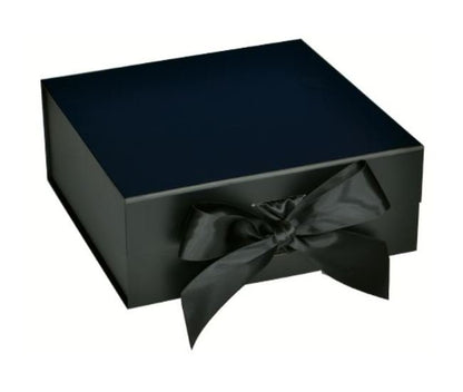 6-Inch Collapsible Gift Box with Ribbon, Matte Finish - Image 2