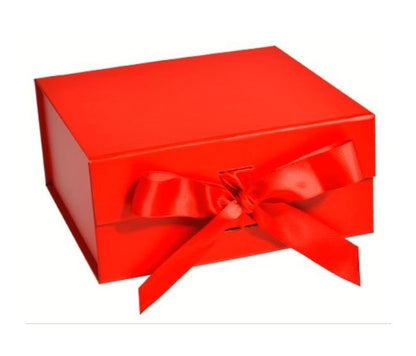 6-Inch Collapsible Gift Box with Ribbon, Matte Finish - Image 4