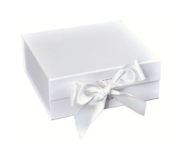 6-Inch Collapsible Gift Box with Ribbon, Matte Finish - Image 5