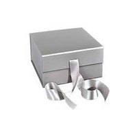 6-Inch Collapsible Gift Box with Ribbon, Matte Finish