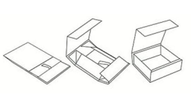 Collapsible Attache File Storage Box - 3-1/2 Inch Height, Glossy White, Pack of 5 - Image 2