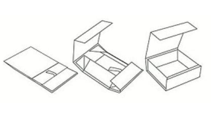 Collapsible Attache File Storage Box - 3-1/2 Inch Height, Glossy White, Pack of 5 - Image 2