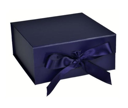 8 Inch Collapsible Gift Box with Attached Ribbon - Image 3