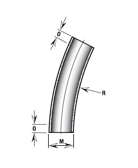 Champion Fiberglass 5 Inch Medium Wall ID Belowground Radius Elbow - Image 1
