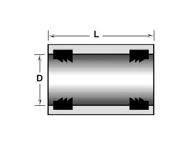 Champion Fiberglass 3 1/2 in IPS Aboveground Sleeve Coupling with Gasket Joint - Image 1